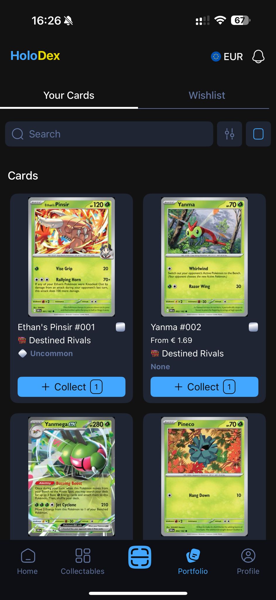 HoloDex App Interface